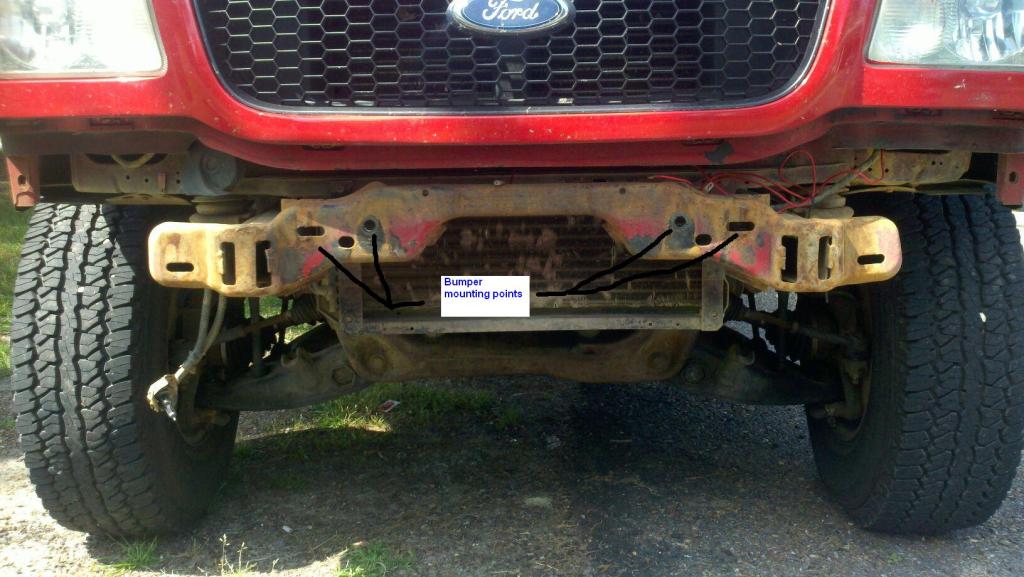 Ford ranger tow hook mount #3