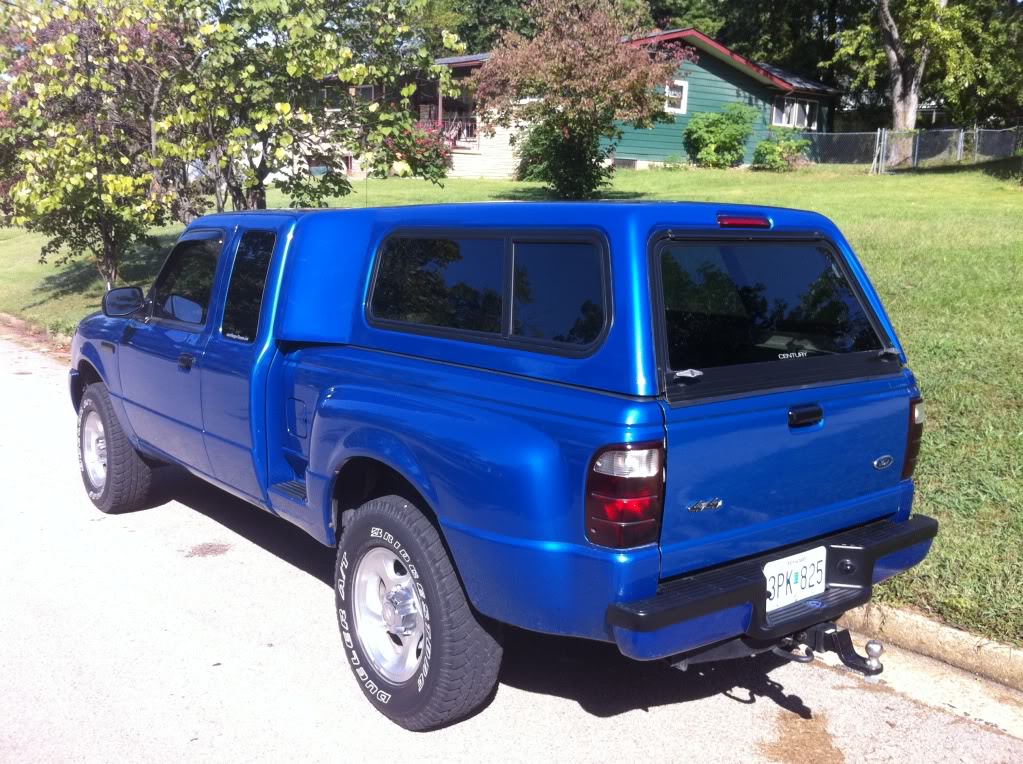 2000 Ford ranger with camper shell #7